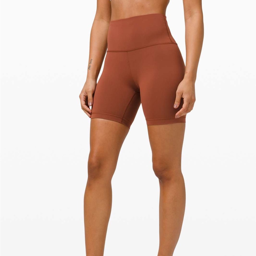 Lululemon Wunder Under 6” Shorts Dark Terracotta